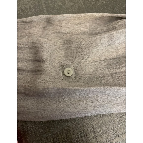 LOFT Mixed Media Long Sleeve Gray Shirt - Sz L - Picture 5 of 7